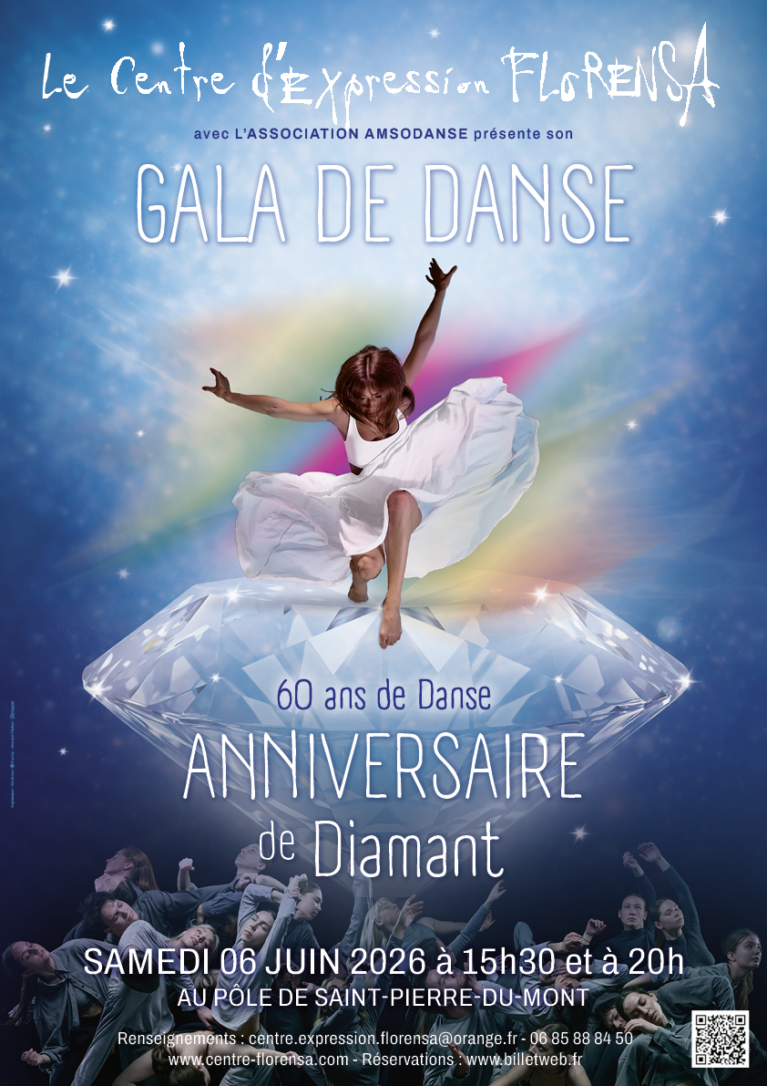 Affiche du gala de danse Florensa - 60 ans de danse