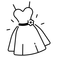 pictogramme d'une robe